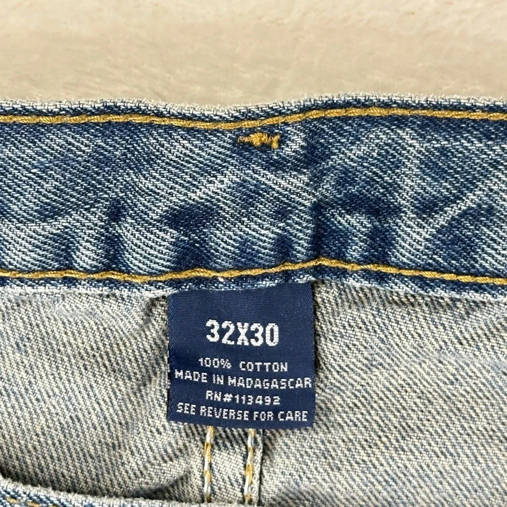 Full Blue Jeans Mens 32x30 Blue Straight Leg Regular Fit Denim 100% Cotton‎